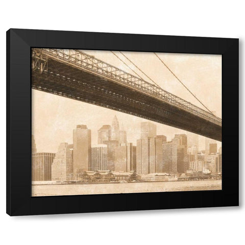 Golden Age I Black Modern Wood Framed Art Print with Double Matting by Tarras, Teo