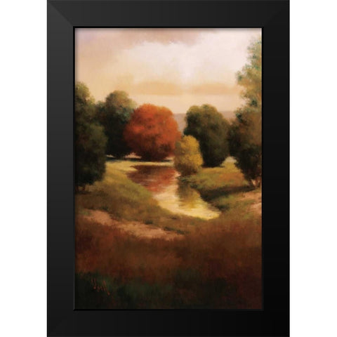 Summers Passage II Black Modern Wood Framed Art Print by Udell