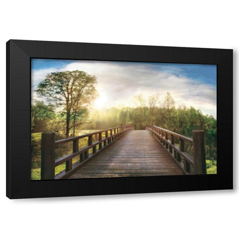 Dreams Black Modern Wood Framed Art Print by Celebrate Life Gallery