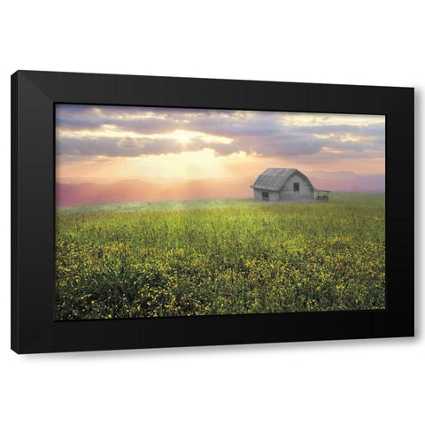 Morning Has Broken Black Modern Wood Framed Art Print by Celebrate Life Gallery