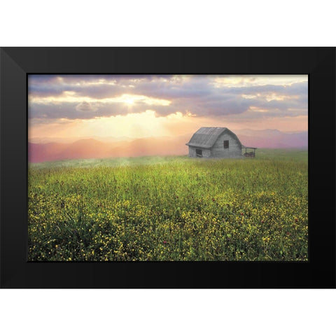 Morning Has Broken Black Modern Wood Framed Art Print by Celebrate Life Gallery