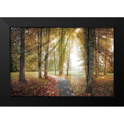 Following the Light Black Modern Wood Framed Art Print by Celebrate Life Gallery