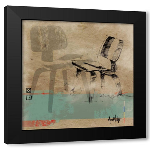 George Black Modern Wood Framed Art Print with Double Matting by Venter, Marcel