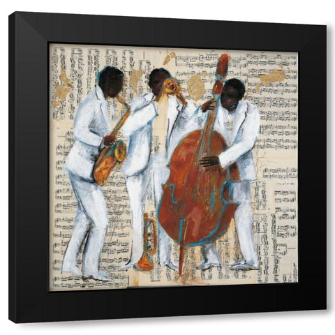 The King Black Modern Wood Framed Art Print with Double Matting by Vila, Tat