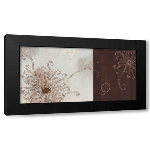 Balancing Blossoms II Black Modern Wood Framed Art Print by Wood, Arleigh
