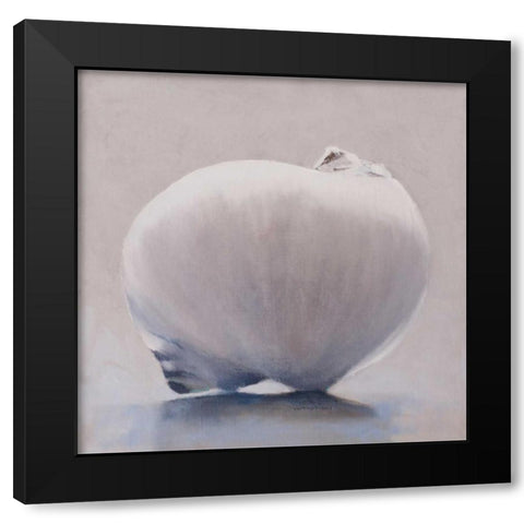Full Moon Black Modern Wood Framed Art Print with Double Matting by Witkowski, Chris