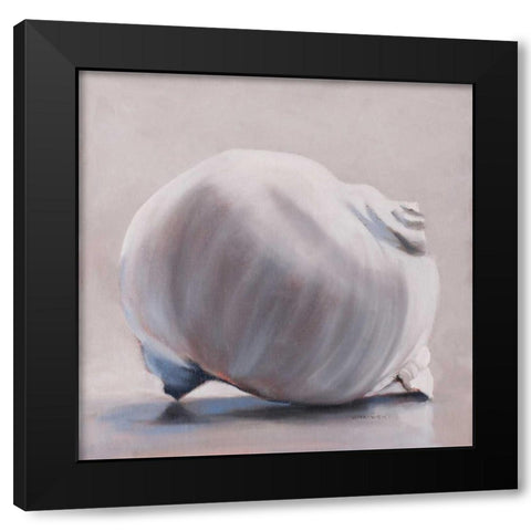 Moon Snail Black Modern Wood Framed Art Print by Witkowski, Chris