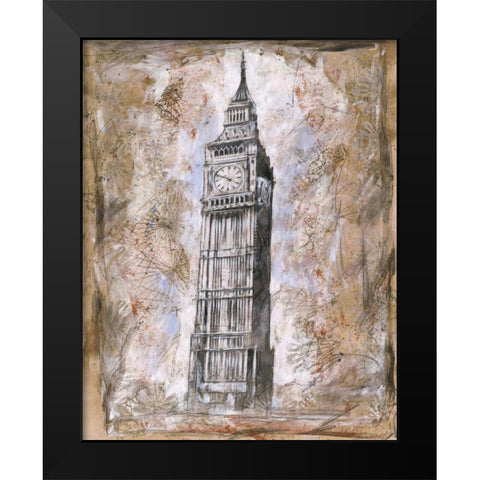 Big Ben Black Modern Wood Framed Art Print by Wiley, Marta G.