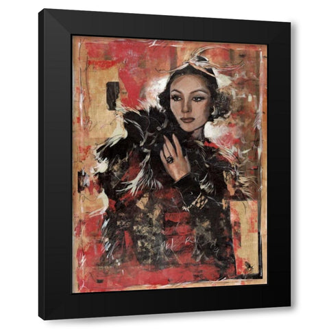 Vintage Goddess I Black Modern Wood Framed Art Print by Wiley, Marta G.
