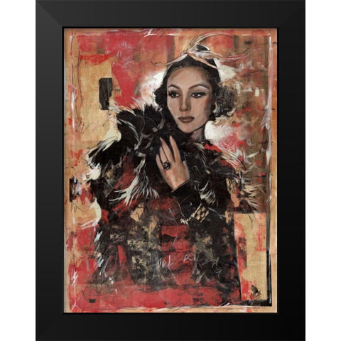 Vintage Goddess I Black Modern Wood Framed Art Print by Wiley, Marta G.