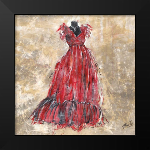 Gala II Black Modern Wood Framed Art Print by Wiley, Marta G.