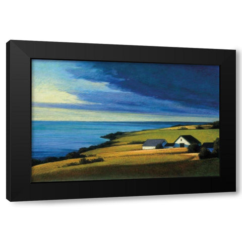 Passing Storm Prince Edward Island Black Modern Wood Framed Art Print with Double Matting by Wadlington, Sandy
