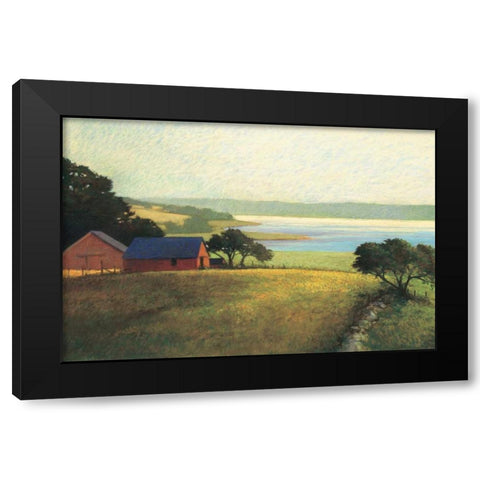 Salt Water Farm Black Modern Wood Framed Art Print with Double Matting by Wadlington, Sandy