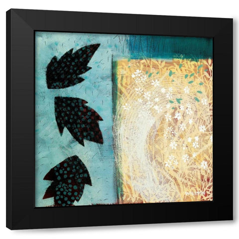 The Voice in the Wind Black Modern Wood Framed Art Print by Willson, Valerie
