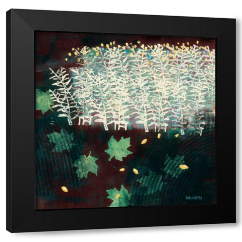 The Edge of Memory Black Modern Wood Framed Art Print with Double Matting by Willson, Valerie