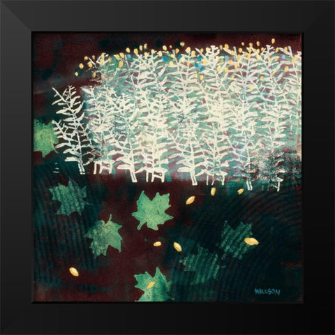 The Edge of Memory Black Modern Wood Framed Art Print by Willson, Valerie