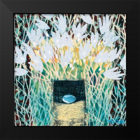 Hope Black Modern Wood Framed Art Print by Willson, Valerie