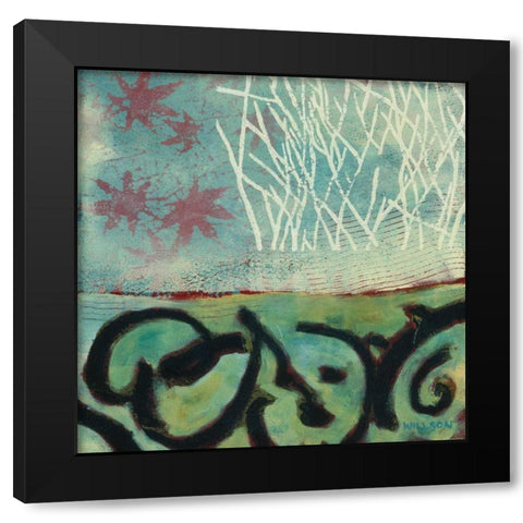 Plumbing the Depths Black Modern Wood Framed Art Print with Double Matting by Willson, Valerie