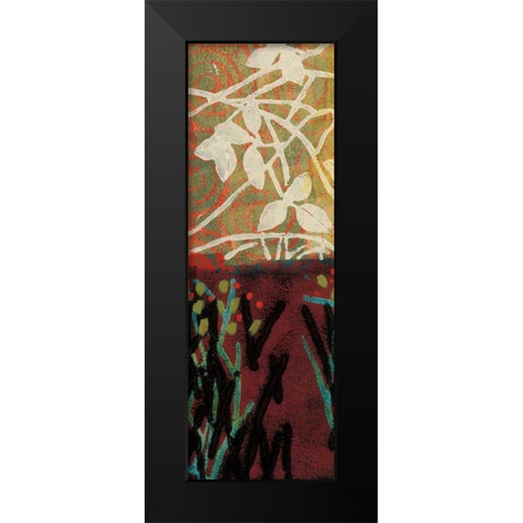 Secret Pathways Black Modern Wood Framed Art Print by Willson, Valerie