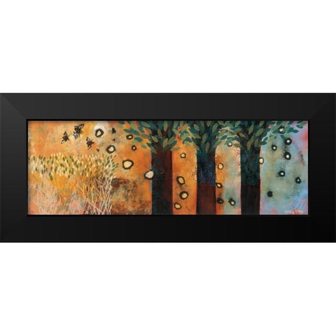 Charmed Days Black Modern Wood Framed Art Print by Willson, Valerie