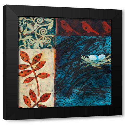 Secret Joys Black Modern Wood Framed Art Print with Double Matting by Willson, Valerie