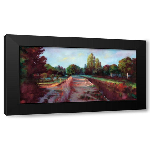Morning Light Black Modern Wood Framed Art Print with Double Matting by Young, Donna