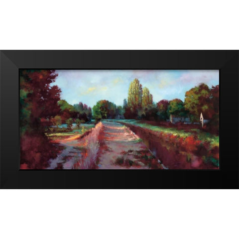 Morning Light Black Modern Wood Framed Art Print by Young, Donna