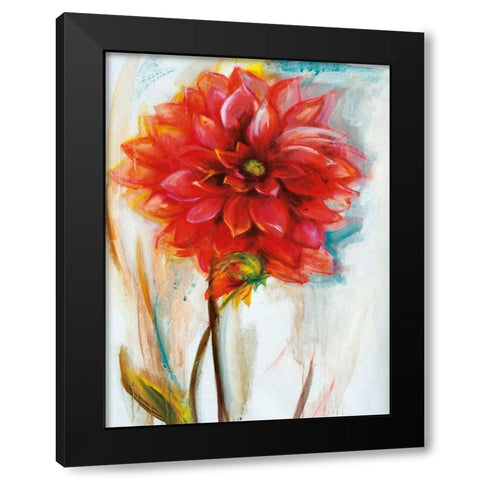 Dalia Black Modern Wood Framed Art Print by Zielinska, Maria