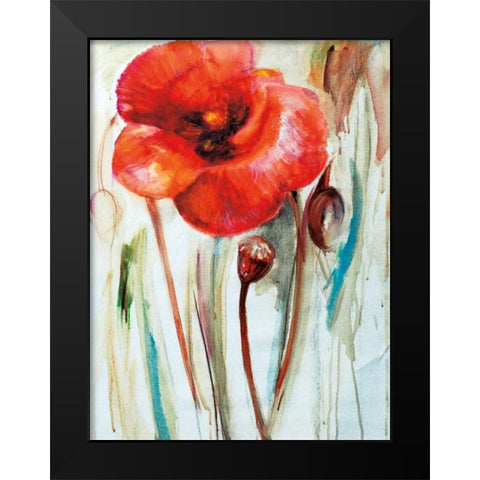 Mak Black Modern Wood Framed Art Print by Zielinska, Maria