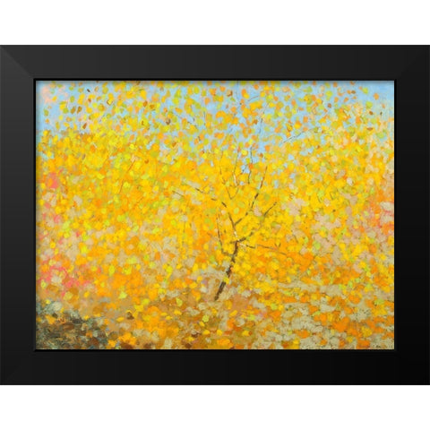 Series Weeping Katsura Black Modern Wood Framed Art Print by Bajility, Andra