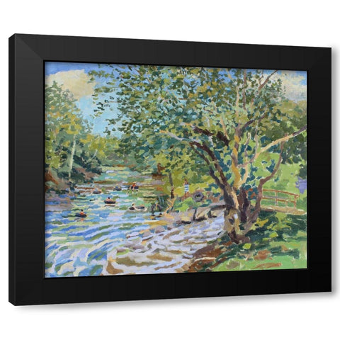 Nimrod Exiting Tubers Black Modern Wood Framed Art Print by Bajility, Andra