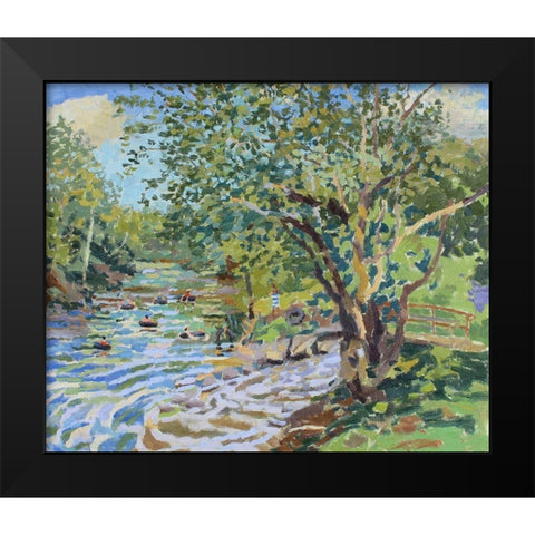 Nimrod Exiting Tubers Black Modern Wood Framed Art Print by Bajility, Andra
