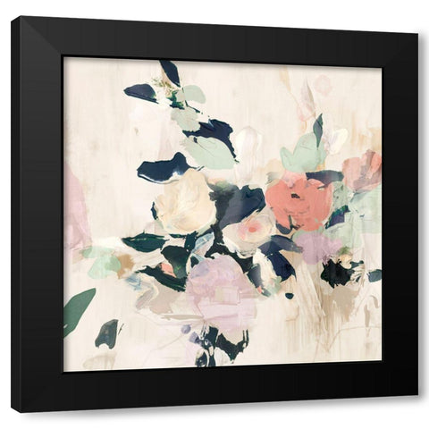 Flowers in Spring II Black Modern Wood Framed Art Print by Aria K