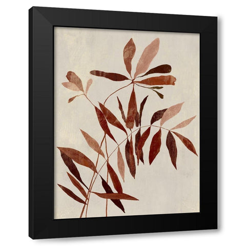 Rust I  Black Modern Wood Framed Art Print by Aria K