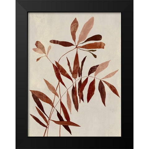 Rust I  Black Modern Wood Framed Art Print by Aria K