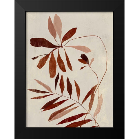 Rust II  Black Modern Wood Framed Art Print by Aria K