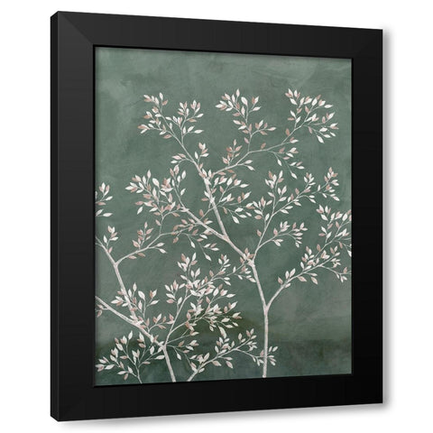 Delicate Tree II  Black Modern Wood Framed Art Print with Double Matting by Aria K