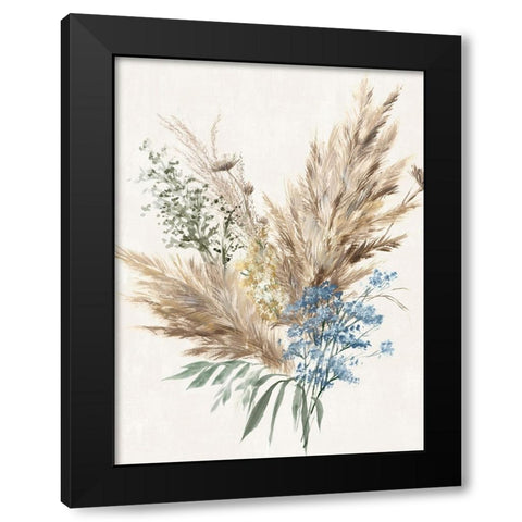 Rustic Bouquet I Black Modern Wood Framed Art Print by Aria K