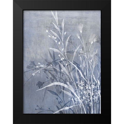 Cool Floral I Black Modern Wood Framed Art Print by Aria K