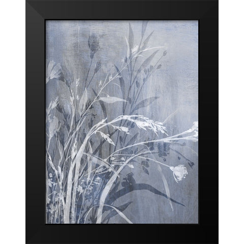 Cool Floral II Black Modern Wood Framed Art Print by Aria K