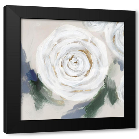 White Bundle I Black Modern Wood Framed Art Print with Double Matting by Aria K