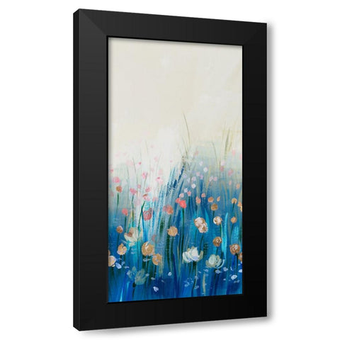 Springtime Splendor II Black Modern Wood Framed Art Print with Double Matting by Aria K