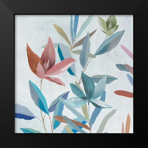 Joyful Blooms II Black Modern Wood Framed Art Print by Aria K