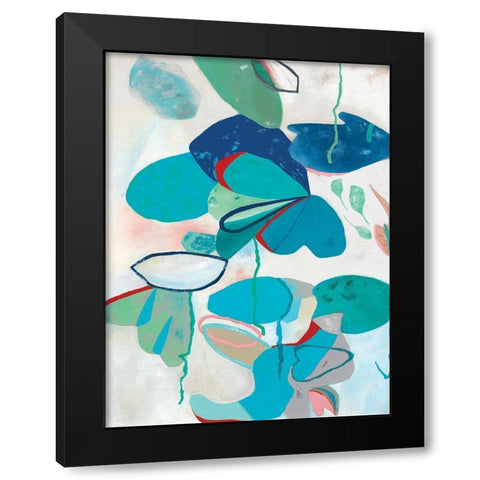Aquatic Atmosphere I Black Modern Wood Framed Art Print with Double Matting by Rosa, Diana