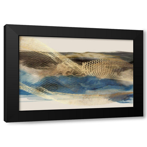 Metalic Lace III Black Modern Wood Framed Art Print by Peal, Emma