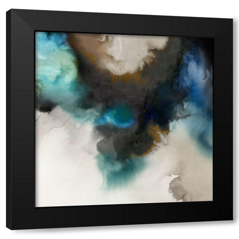 Smoke In Water II Black Modern Wood Framed Art Print by Peal, Emma