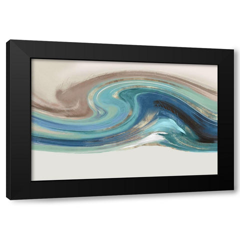 Blue Elements I  Black Modern Wood Framed Art Print by Peal, Emma
