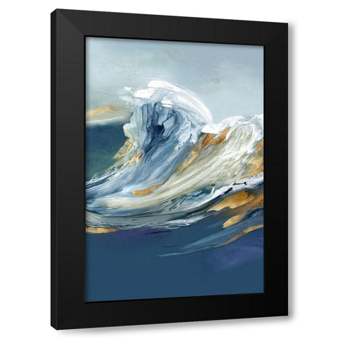 Fantasy Wave  Black Modern Wood Framed Art Print by Peal, Emma