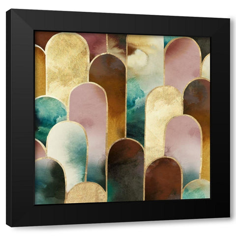 Allover Arch I  Black Modern Wood Framed Art Print by Peal, Emma