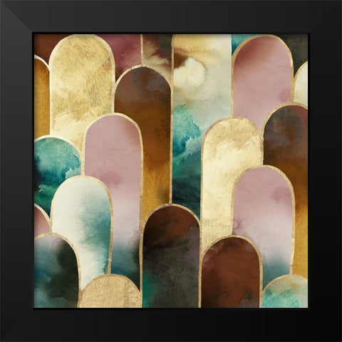 Allover Arch I  Black Modern Wood Framed Art Print by Peal, Emma